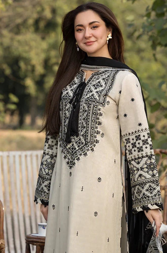 QALAMKAR 3 PC Luxury dhanak winter collection